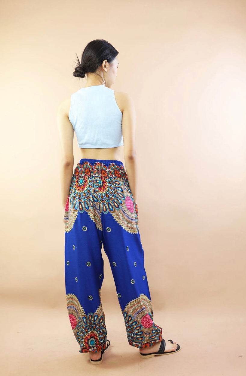 Blue Mandala Rayon Harem Pant