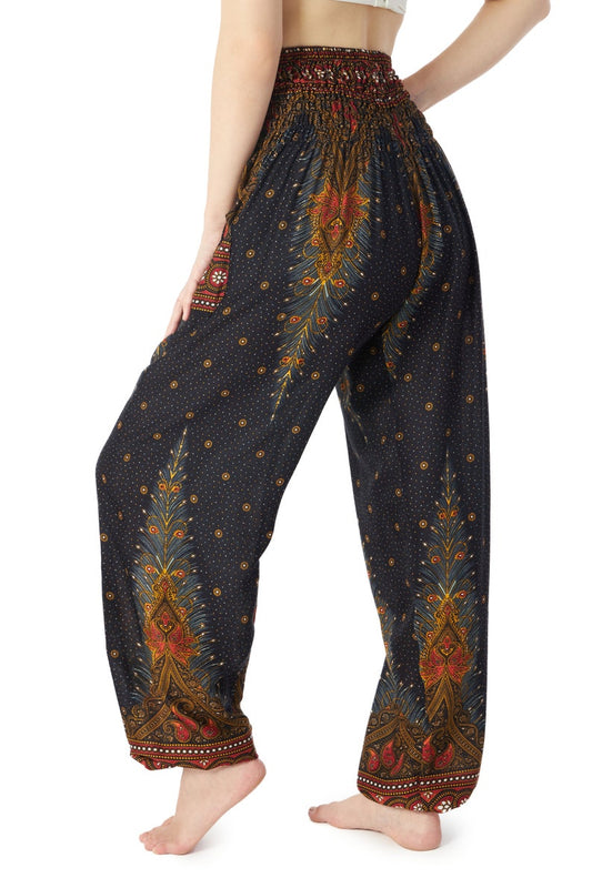 Midnight Ember Rayon Harem Pant