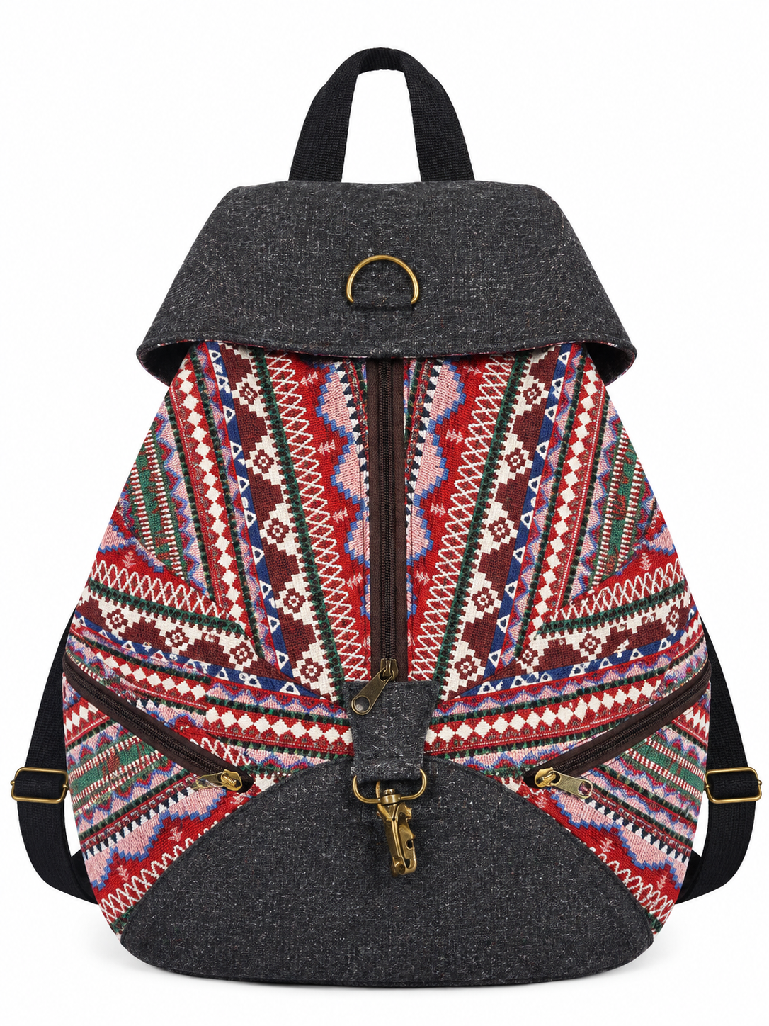 Grey Triangle Backpack